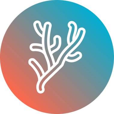 Bir ağaç simgesinin vektör illüstrasyonu