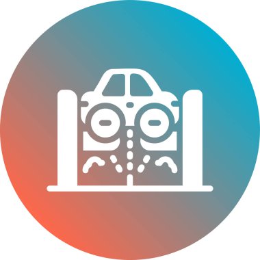 araba simgesi vektör illüstrasyonu