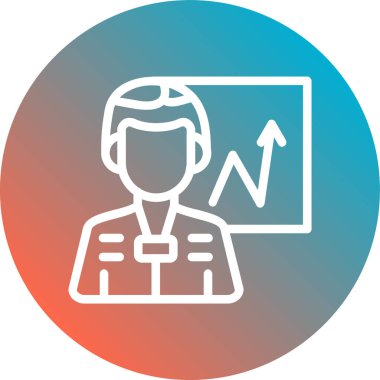 İş ve finans simgesinin vektör illüstrasyonu