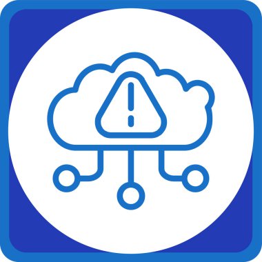 Bulut. Web simgesi basit illüstrasyon