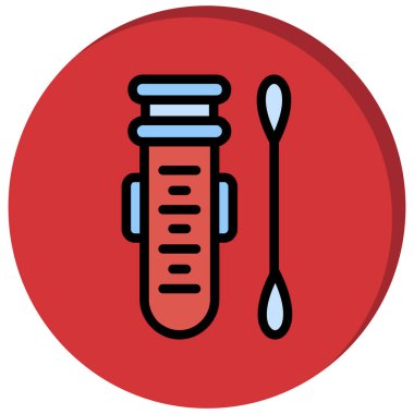 tıbbi test vektör simgesi modern basit vektör illüstrasyonu