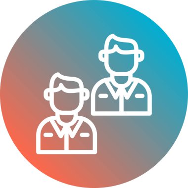 İnsan simgesinin vektör illüstrasyonu