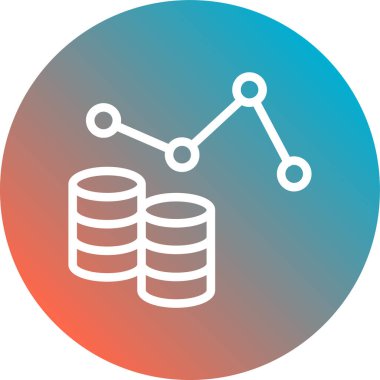 veritabanı. Web simgesi basit illüstrasyon