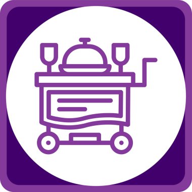 Benzersiz robot vektör simgesi