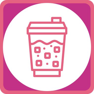 Kahve fincanı simgesinin vektör çizimi