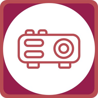 kamera simgesi vektör illüstrasyonu