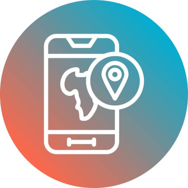 Cep telefonu simgesinin vektör illüstrasyonu