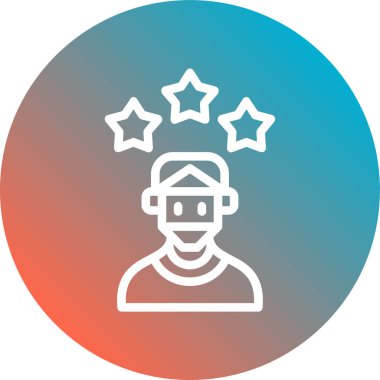 Modern simgenin vektör illüstrasyonu