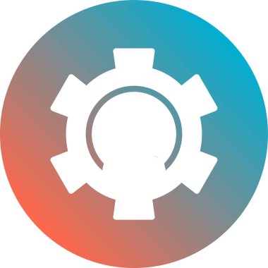 Sikke ayarları düz stil simgesi