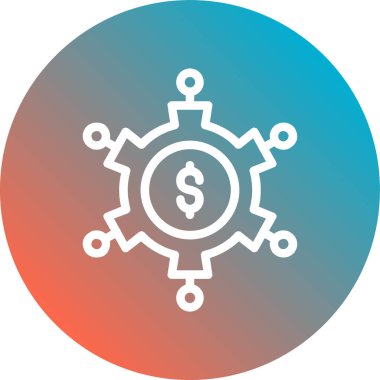 seo modern simgesinin vektör illüstrasyonu