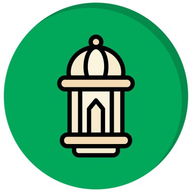 İslami cami simgesi vektör illüstrasyonu