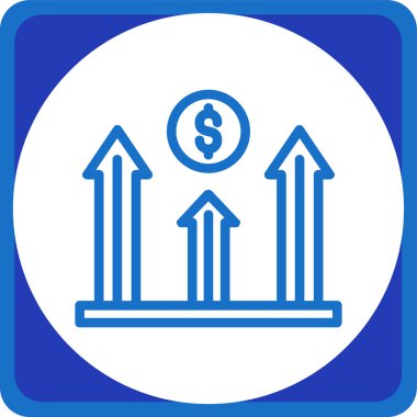 Dolar işareti simgesi modaya uygun izole edilmiş arkaplan