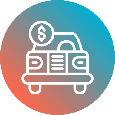 Alışveriş arabası. Web simgesi basit illüstrasyon