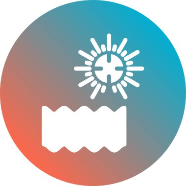 Güneş Simgesi Vektör illüstrasyonu