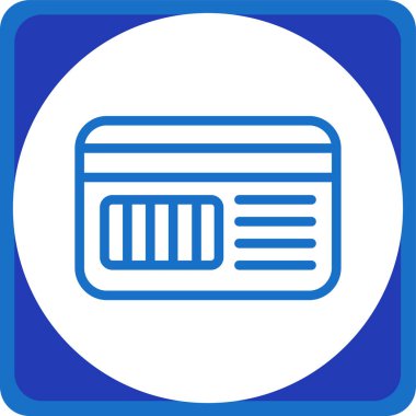 Kredi kartı ikonu. vektör illüstrasyonu