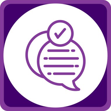 İşaretleme web simgesini basit illüstrasyonla kontrol et