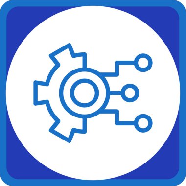 Teçhizat Web simgesi basit illüstrasyon