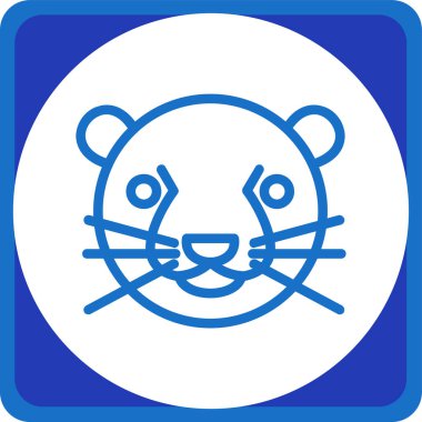 Kaplan. Web simgesi basit illüstrasyon