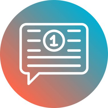 ileti ikonu vektör illüstrasyonu