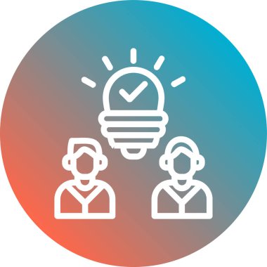 Ampul. Web simgesi basit illüstrasyon