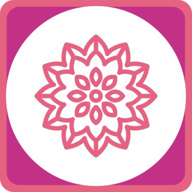 çiçek vektör simgesi. Basit tasarım