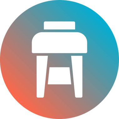 sandalye vektör simgesi modern basit tasarım illüstrasyonu