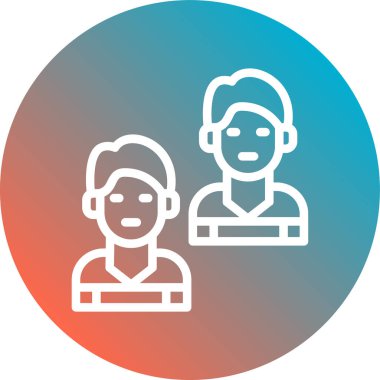 İnsan simgesinin vektör illüstrasyonu