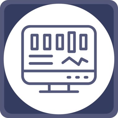 İş yönetimi web simgesi, vektör illüstrasyonu