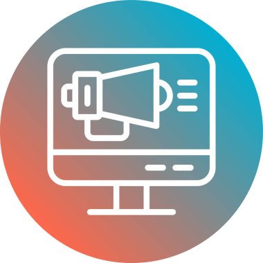 Seo simgesinin vektör illüstrasyonu