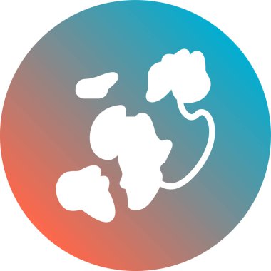 Bir gezegen simgesinin vektör illüstrasyonu