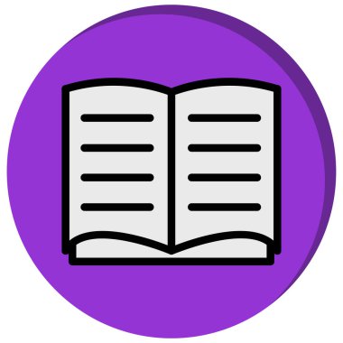 kitap simgesi vektör illüstrasyonu
