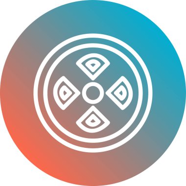 Bir ok ile uzun pozlama çemberinin gösterimi