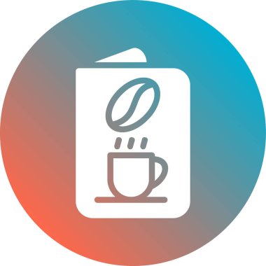 Kahve fincanı düz simgesi. vektör