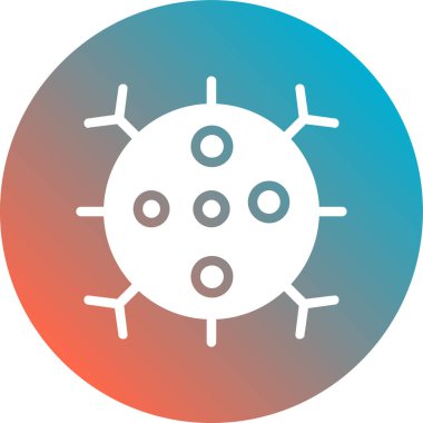 Virüs simgesinin vektör illüstrasyonu