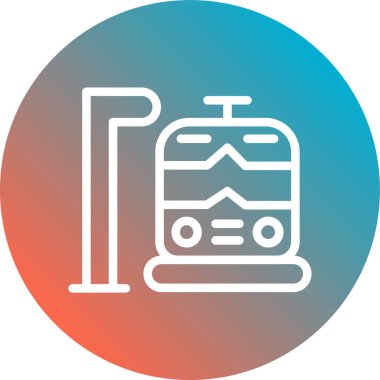 Seyahat simgesinin vektör illüstrasyonu