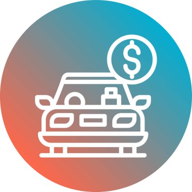 Dolar simgesi vektör illüstrasyonu