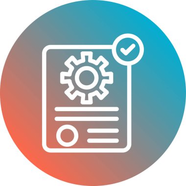 Belge. Web simgesi basit illüstrasyon