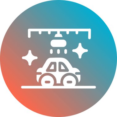 Araba simgesinin vektör illüstrasyonu