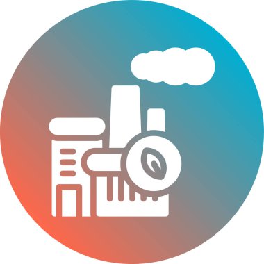 Fabrika vektör simgesi modern basit tasarım