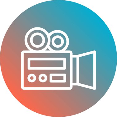 Film simgesinin vektör illüstrasyonu