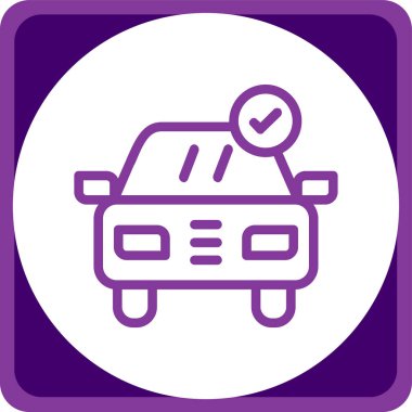 araba simgesi vektör illüstrasyonu