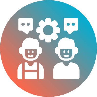 business people vektör simgesi modern illüstrasyon