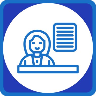 öğretmen simgesi vektör illüstrasyonu