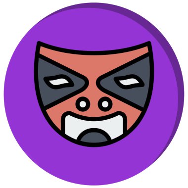 Eğilim biçimi izole edilmiş arkaplanda cadılar bayramı simgesi