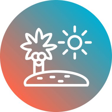 Güneş simgesinin vektör illüstrasyonu