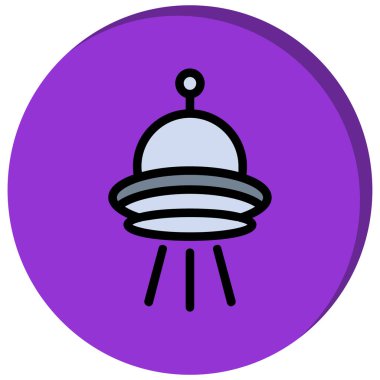 ufo. Web simgesi basit illüstrasyon