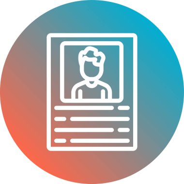 İnsan simgesinin vektör illüstrasyonu