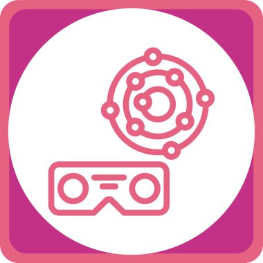 Modern bir simgenin vektör illüstrasyonu