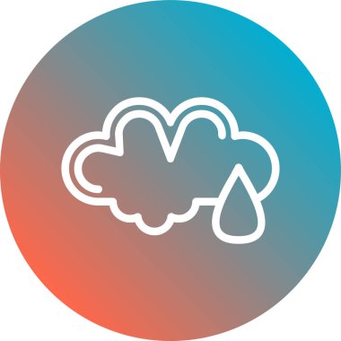 Bulut simgesi vektör illüstrasyonu