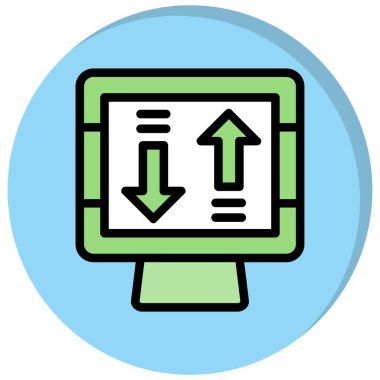 İndir. Web simgesi basit illüstrasyon